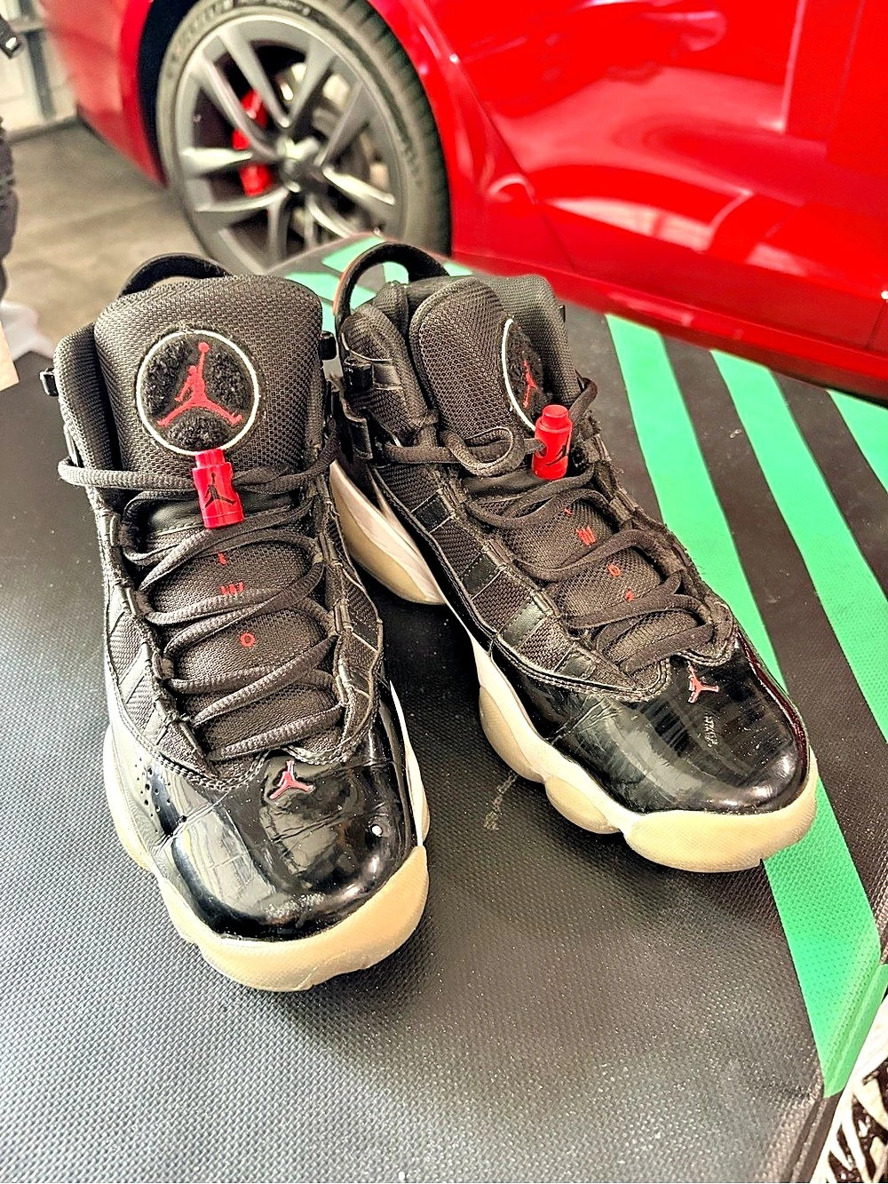 Jordan 6 Rings Black & White Sneakers